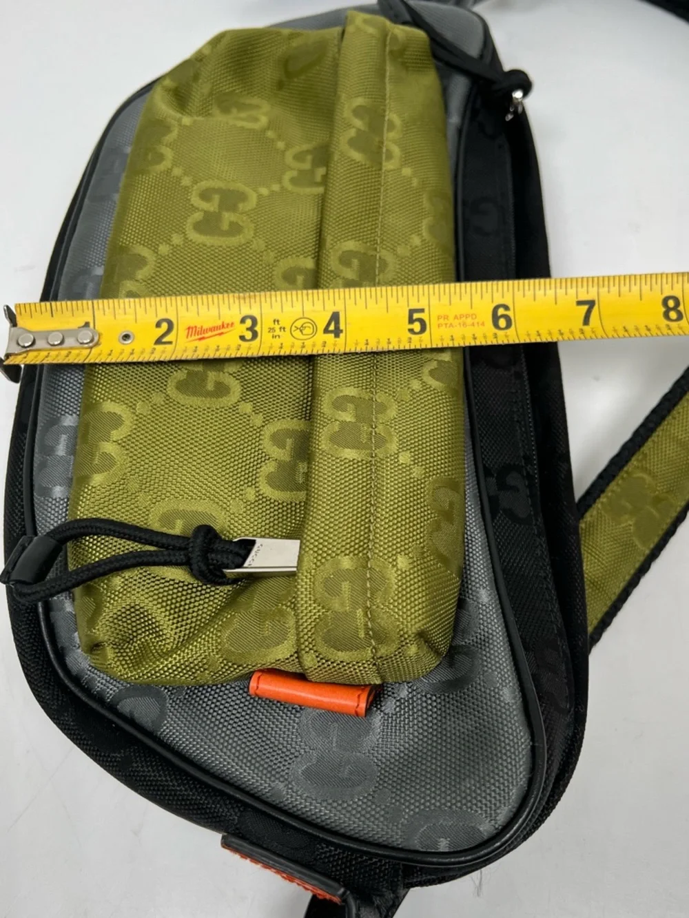 Gucci Men's Green Match Medium Gg Crossbody Bag